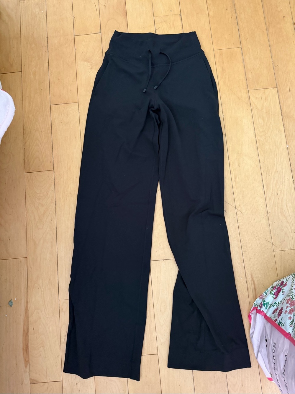lululemon athletica Black Wide-Leg Drawstring Pants
